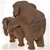 Image 4 : Loving Elephants Handcarved in Teak  (CLB-112)