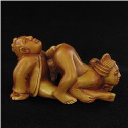 Handcrafted Kamasutra Boxwood Netsuke (CLB-555)
