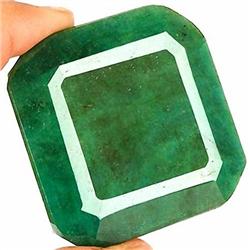 17.05ct. Stunning Square Cut S. American Emerald RETAIL $1900 (GEM-3053)