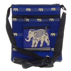Thai Silk Hand Crafted Elephant Shoulder Bag (ACT-223)