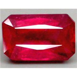 3.59ct. Octagon Top Blood Red Madagascar Ruby AAA VS RETAIL $3150 (GEM-3210)
