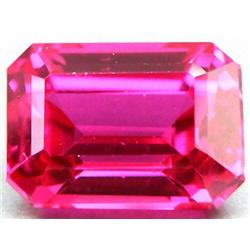 1.8ct. Emerald Cut Magically Clean Natural Hot Pink Topaz RARE FLAWLESS RETAIL $550 (GEM-3229A)
