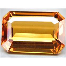 14.45ct. Marvelous Pumpkin Orange Citrine Octagon   RETAIL $1650 (GEM-3618)