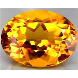 15.25ct. Incredible Golden Orange Citrine Oval   RETAIL $1700 (GEM-3619)