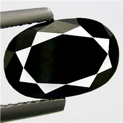 2.96ct. Excellent AAA Natural RARE Black Diamond RETAIL $14000 (GEM-3665)