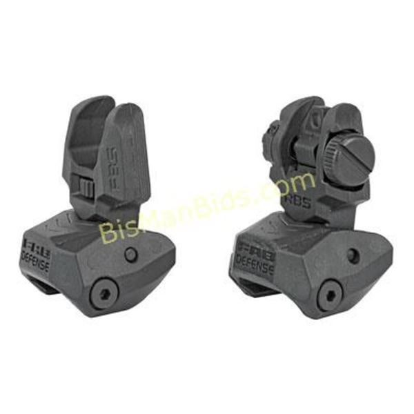 FAB DEF POLY FLIP-UP SIGHT SET BLK