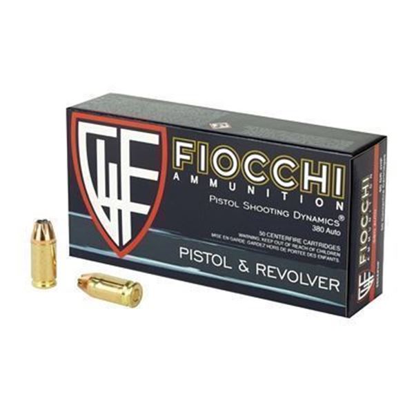 FIOCCHI 380ACP 90GR JHP - 50 Rds