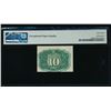 Image 2 : 10 Cent Second Issue Fractional PMG 63EPQ