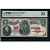Image 1 : 1907 $5 Legal Tender Note PMG 25