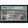 Image 1 : 1880 $10 Jackass Legal Tender Note PMG 64EPQ