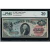 Image 1 : 1869 $1 Rainbow Legal Tender Note PMG 20