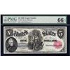 Image 1 : 1880 $5 Legal Tender Note PMG 66EPQ