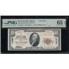 Image 1 : 1929 $10 Edwardsville IL National PMG 65EPQ
