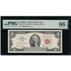 Image 1 : 1963A $2 STAR Legal Tender Note PMG 66EPQ