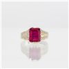 Image 1 : Beautiful 5 Ct VVS1 Fine Lab Ruby Ring
