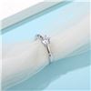 Image 4 : Sparkling Fire Moissanite Solid Silver Ring