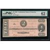 Image 1 : 1864 $2 T-70 Confederate PMG 62EPQ