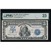 Image 1 : 1899 $5 Chief Silver Certificate PMG 25