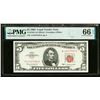Image 1 : 1963 $5 Legal Tender Note PMG 66EPQ
