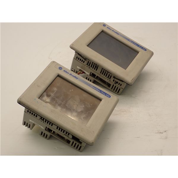 (2) Allen Bradley # 2711P-T6C20A Panel View Plus 600 Screens