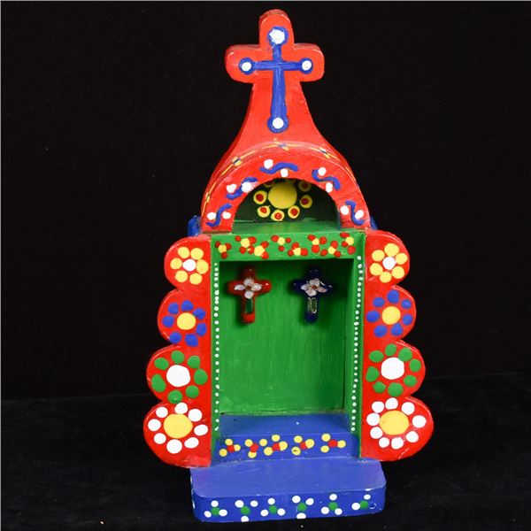 Hand Crafted Mexican Wood Nicho