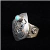 Image 1 : Navajo Sterling Turquoise Ring, Size 8