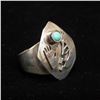 Image 5 : Navajo Sterling Turquoise Ring, Size 8
