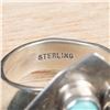 Image 8 : Navajo Sterling Turquoise Ring, Size 8