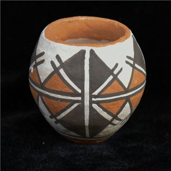 Miniature Native American Acoma Pottery Jar