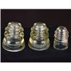Image 1 : 3 Vintage Glass Insulators