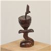 Image 3 : EarthView Carved Ironwood Hummingbird in Flower