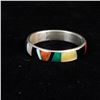 Image 2 : Zuni Sterling Inlay Ring by Rose Ukestine