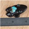Image 2 : Zuni Silverado Jet Inlay Frog Fetish by E. Boone
