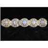 Image 1 : Chinese Moonstone Filigree Link Bracelet