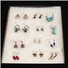 Image 1 : 12 Pairs of Bead and Stone Earrings