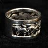 Image 3 : Sterling Silver Running Horses Ring, Size 7