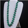 Image 2 : Graduated Malachite Bead Necklace