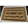 Image 2 : Navajo Crystal Serrated Diamond Wool Textile Rug