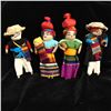 Image 1 : 4 Guatemalan Cloth Worry Dolls