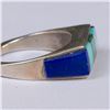 Image 2 : Navajo Sterling Channel Inlay Ring, Size 5.25