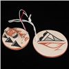 Image 2 : 2 Native American Acoma Pottery Ornaments