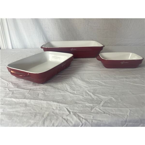Lagostina 3 piece casserole dish set