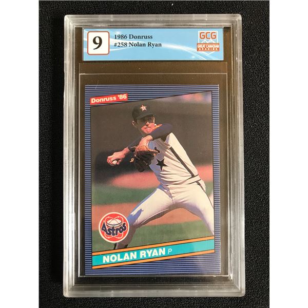 1986 DONRUSS NO.258. NOLAN RYAN (GCG 9)