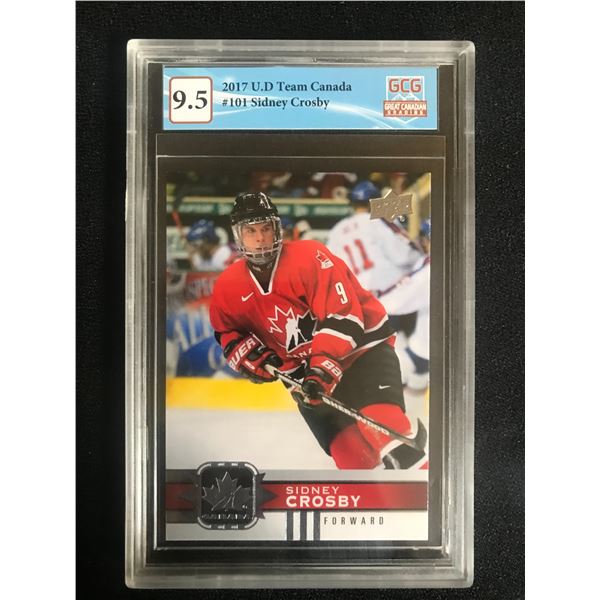 2017 UD TEAM CANADA NO.101 SIDNEY CROSBY (GCG 9.5)