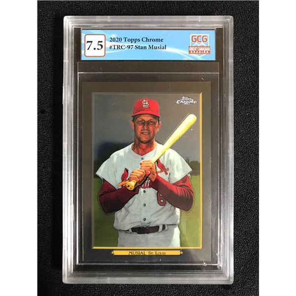 2020 TOPPS CHROME NO. TRC-97 STAN MUSIAL (GCG 7.5)