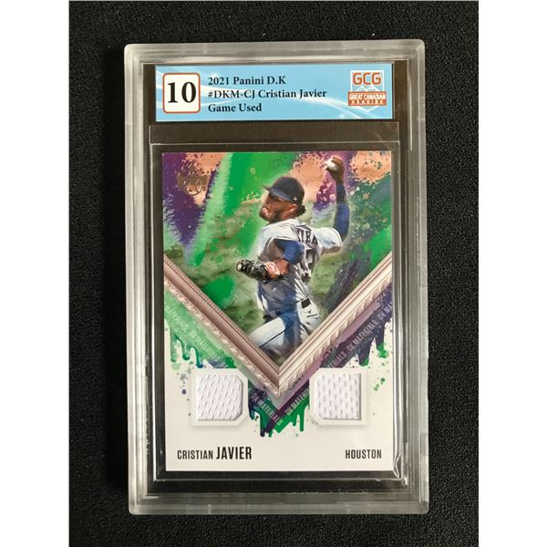 2021 PANINI DIAMOND KINGS CRISTIAN JAVIER GAME USED (GCG 10)