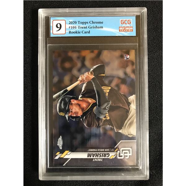 2020 TOPPS CHROME NO. 101 TRENT GRISHAM RC (GCG 9)