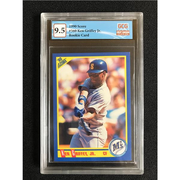 1990 SCORE NO. 560 KEN GRIFFEY JR. RC (GCG 9.5)