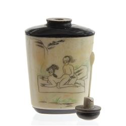 Kamasutra Chinese Bone Snuff Bottle (ANT-291)