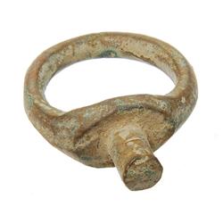 Rare Ancient Roman Bronze Gladiator Ring 1700 Y/O (ANT-813)